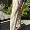 Soft Corduroy Arc Pants - Ecru