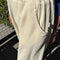 Soft Corduroy Arc Pants - Ecru