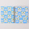 interior blue folk floral pages