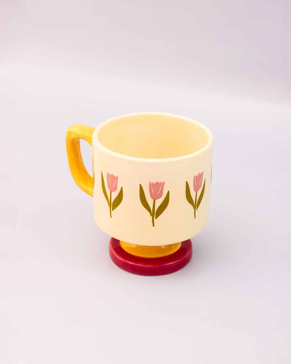 Short Ceramic Mug - Tulips – ban.do