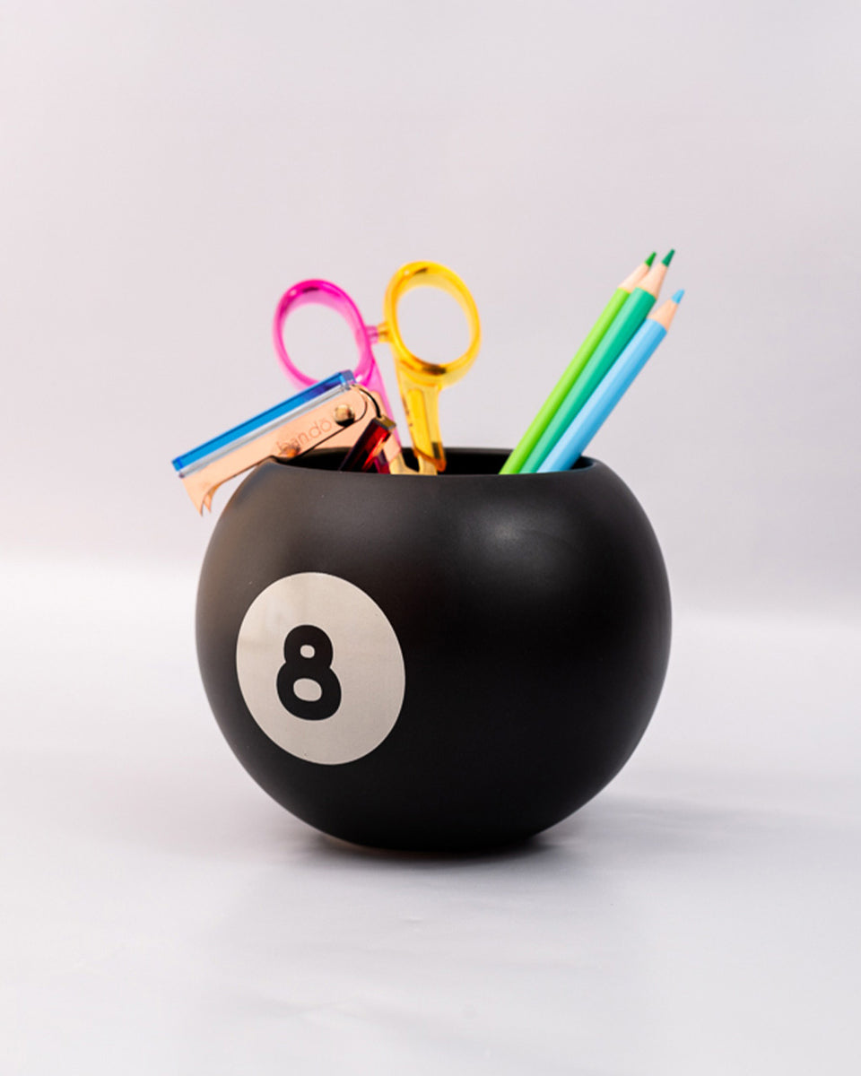 8 Ball Vase | Ceramic Vase or Pencil Holder | ban.do