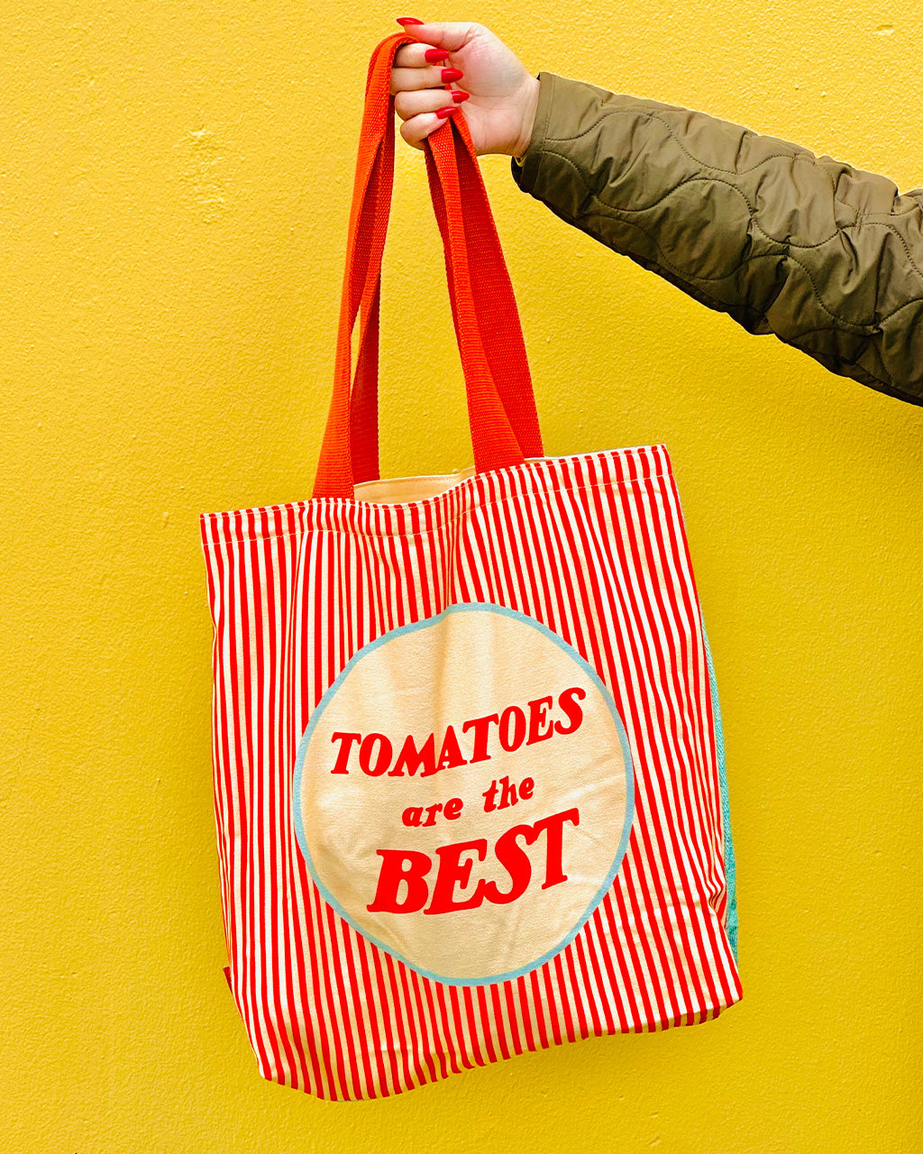 Tomatoes Are the Best Canvas Tote | Farmers Market Bag | ban.do