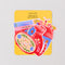 packaged big vinyl sticker set: blue house, red folk dog, colorful butterfly, 'i'd rather be home reading' and ''home is where my books are'
