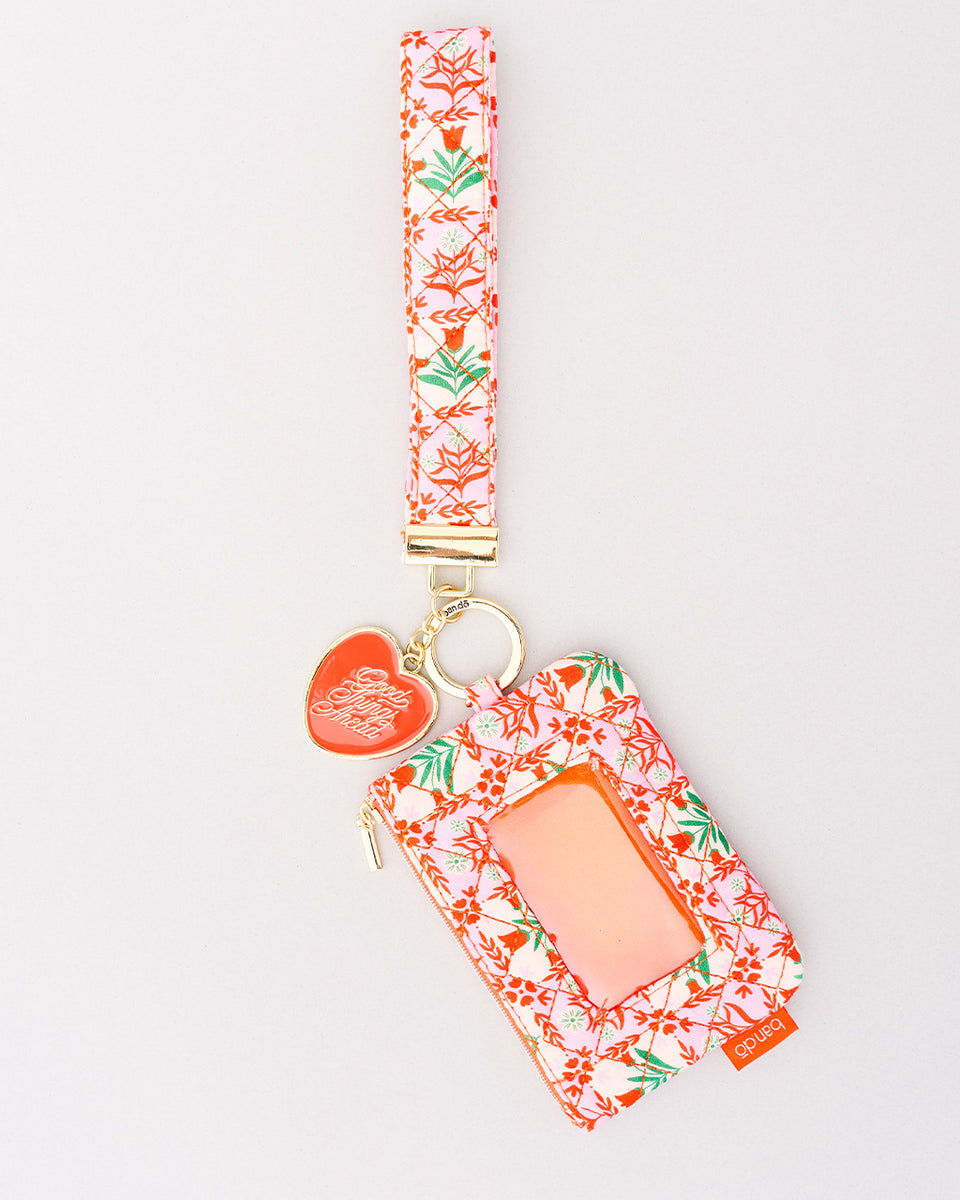 Lanyard Keychain - Pink Tile Floral – ban.do