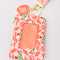 up close of pink and white tulip quilted pouch