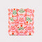 pink folk floral quilted tote bag