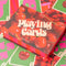 Game Night! Double Deck Playing Cards - Cherry Stripe