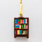 colorful bookshelf ceramic ornament