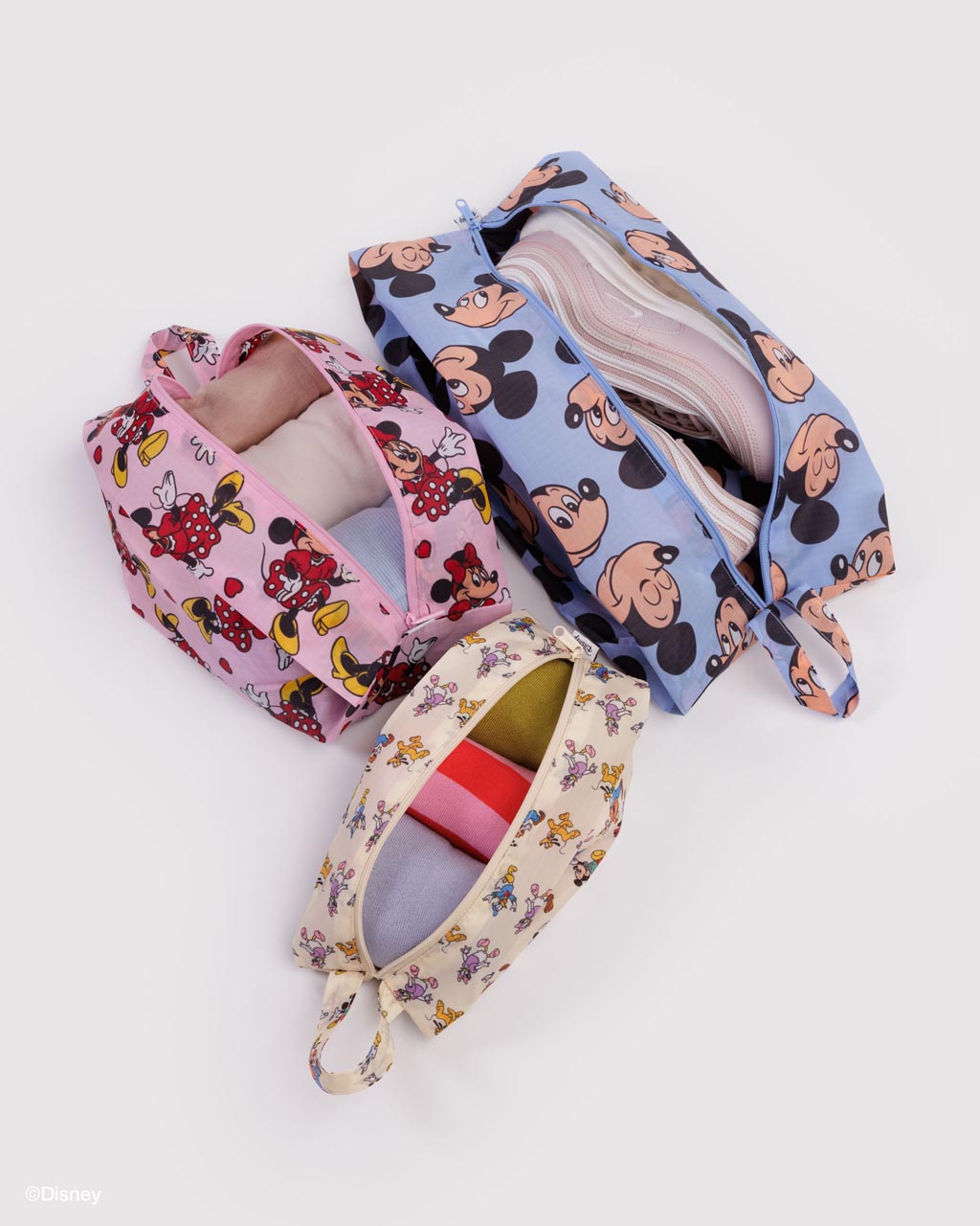 BAGGU　Disney　3D ZIP SET　ポーチ 3D Zip Set - Mickey & Friends – ban.do