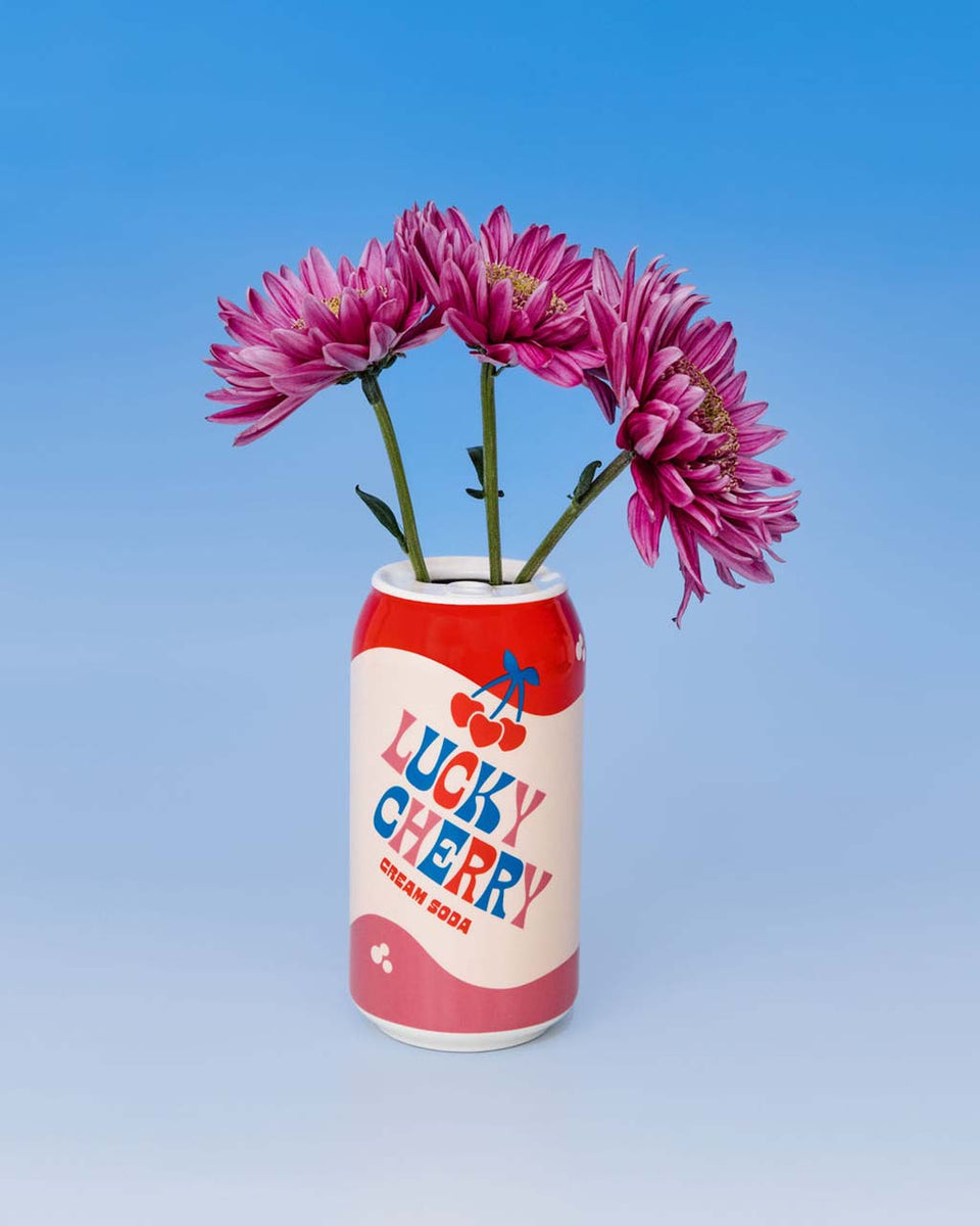 Cherry Soda Ceramic Vase | Retro-Inspired Home Decor | ban.do
