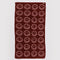 maroon with pink smileys