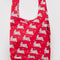 red big baggu with all over bunnies print