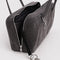 interior key leash of denim black bowler bag