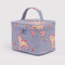 large cosmetic case with all over lamb print