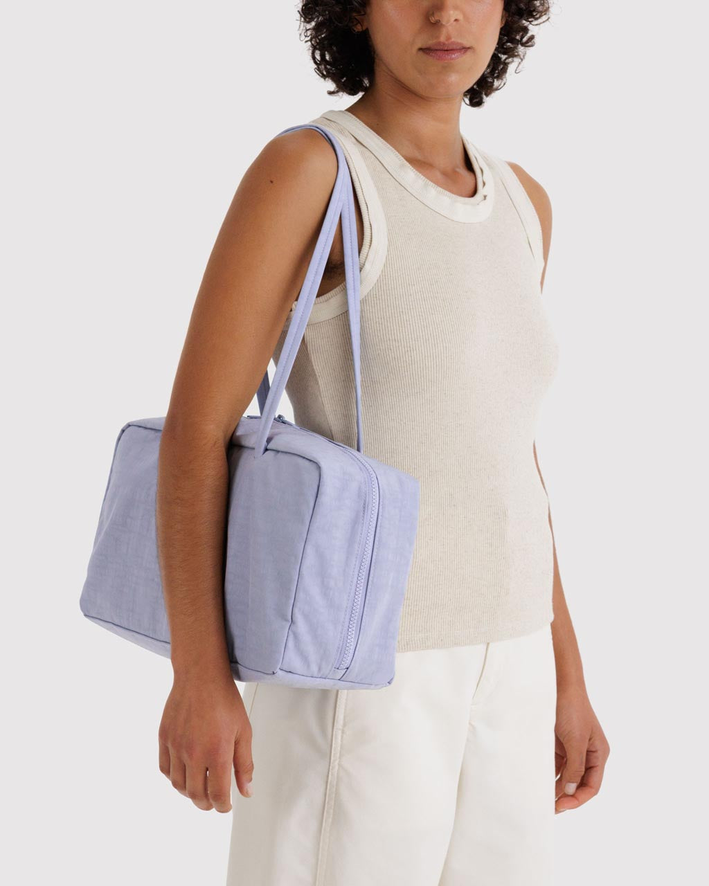 バッグ BAGGU_Medium Nylon Bowler Bag Medium Nylon Bowler Bag - Mist – ban.do