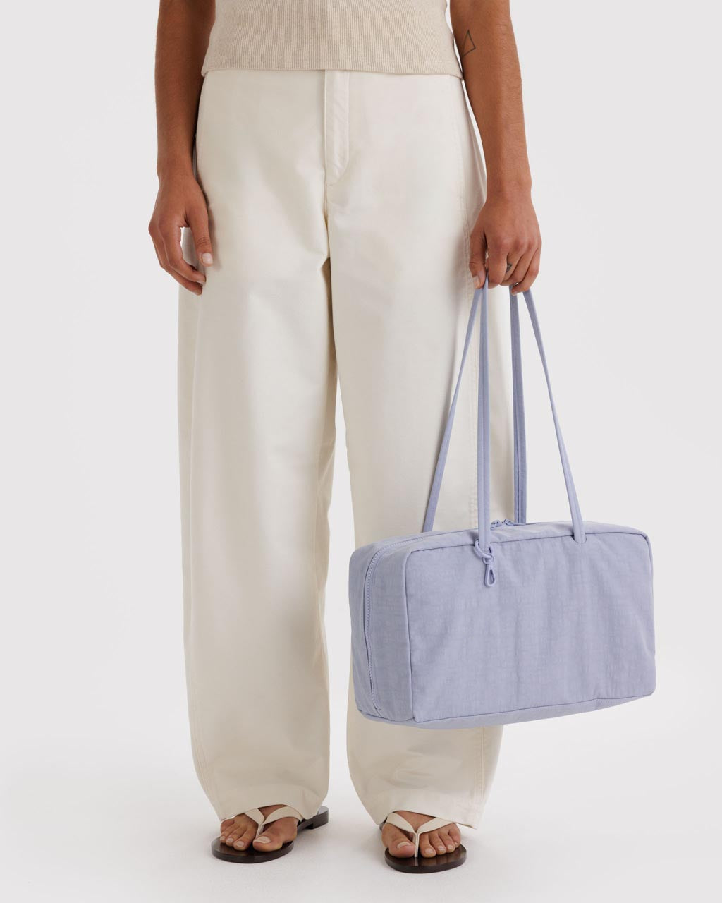 Medium Nylon Bowler Bag - Mist – ban.do
