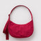 cherry red medium crescent bag