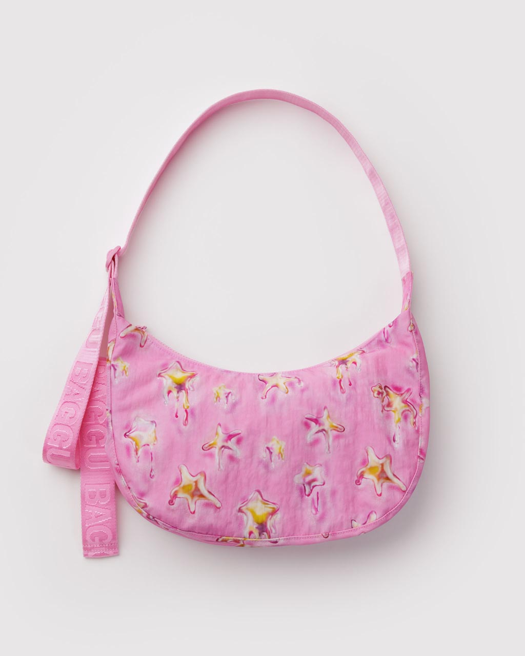 さだまさし　STARDUST CLUB バッグ Medium Nylon Crescent Bag w/ Key Leash - Dancing Star – ban.do