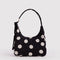 black with cream polka dot with mini nylon shoulder bag