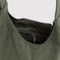 interior of olive green mini nylon shoulder bag