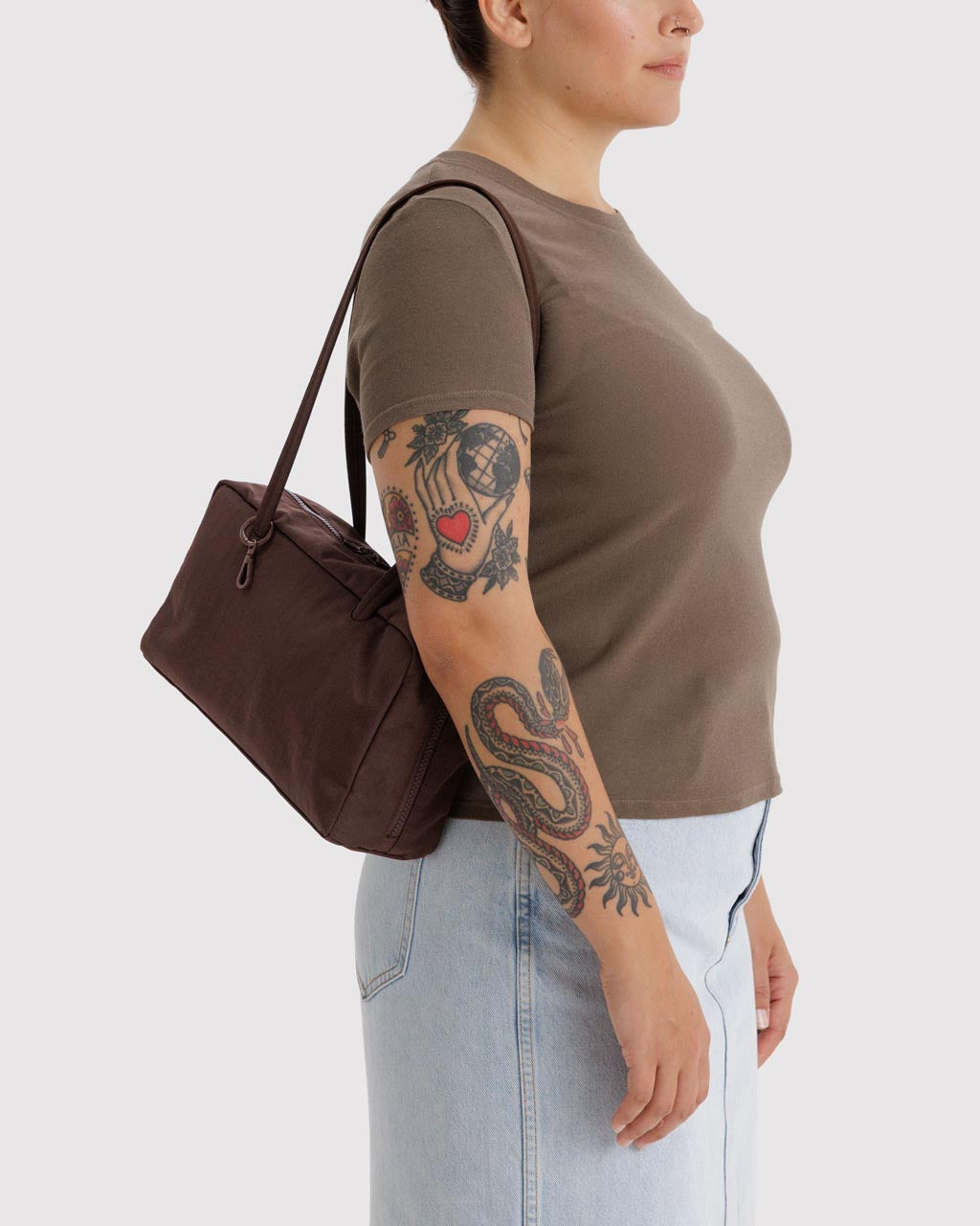 Nylon Bowler Bag - Coffee – ban.do
