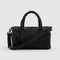 black nylon duffle bag