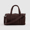 brown duffle bag