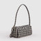 black and cream gingham nylon loaf bag