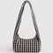 black and white gingham meringue bag