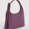 side view of wild plum shoulder bag