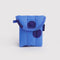 blue polka dot puffy earbud case
