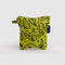 chartreuse paisley puffy earbuds case