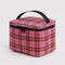 pink tartan plaid lunch bag