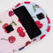 gradient 8 in. puffy tablet sleeve with cherry print with a tablet inside
