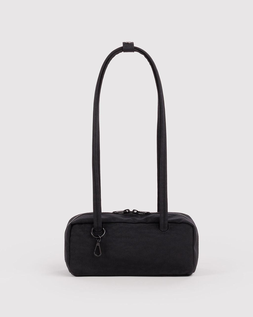 Small Nylon Bowler Bag - Black – ban.do