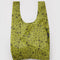 chartreuse standard baggu with black paisley print