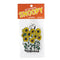 snoopy on his doghouse with yellow flower field around it air freshener