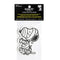 reversed side of snoopy mummy air freshener