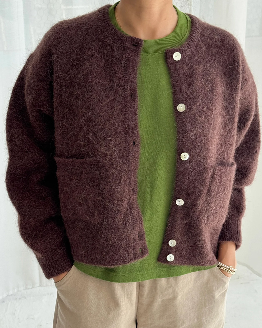Amélie Alpaca Cardigan - Chocolate – ban.do