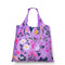 purple reusable bag with pretty floral print
