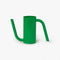 small green watering can with elongated spout and handle