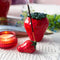 small strawberry shaped incense holder with an incense inside