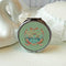 mint retro swan design pill case