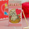 vintage kitty in a basket matchbook