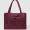 mahogany cloud carry on bag with two front pockets