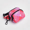pink plaid star fanny pack charm with black zipper and strap