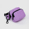rose fanny pack keychain with black trim