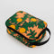 coral lunch bag with orange tree print