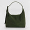 green nylon shoulder bag
