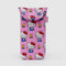 pink puffy sunglass sleeve with hello kitty and yellow tulip print